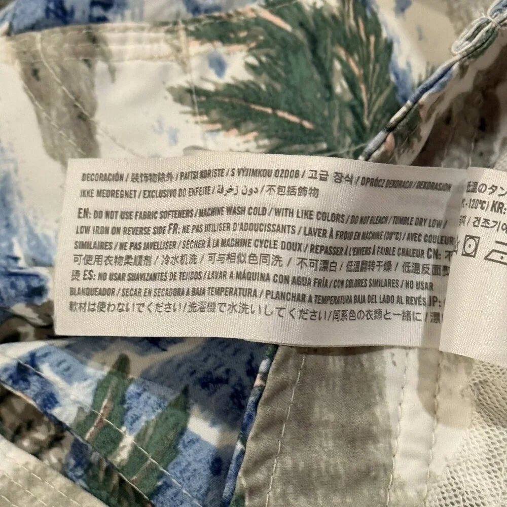 Abercrombie & Fitch Mens 32 Hawaiian Tropical Graphic Swim Trunks Board Shorts